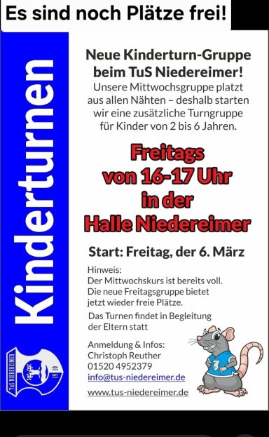 Es lebe der Sport! TuS Kinderturnen