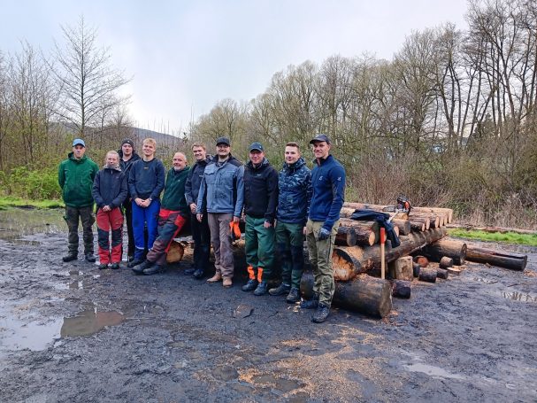 Unterbau 2026 Unterbau vom Osterfeuer 2026